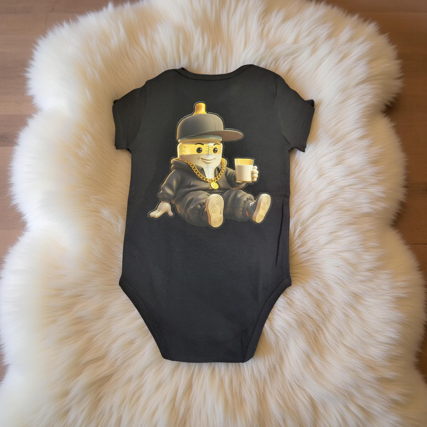 Hip-hop Baby Bottle Character Rompers (6-24 Months)- Front & Back Printed! -Cheer Buddy