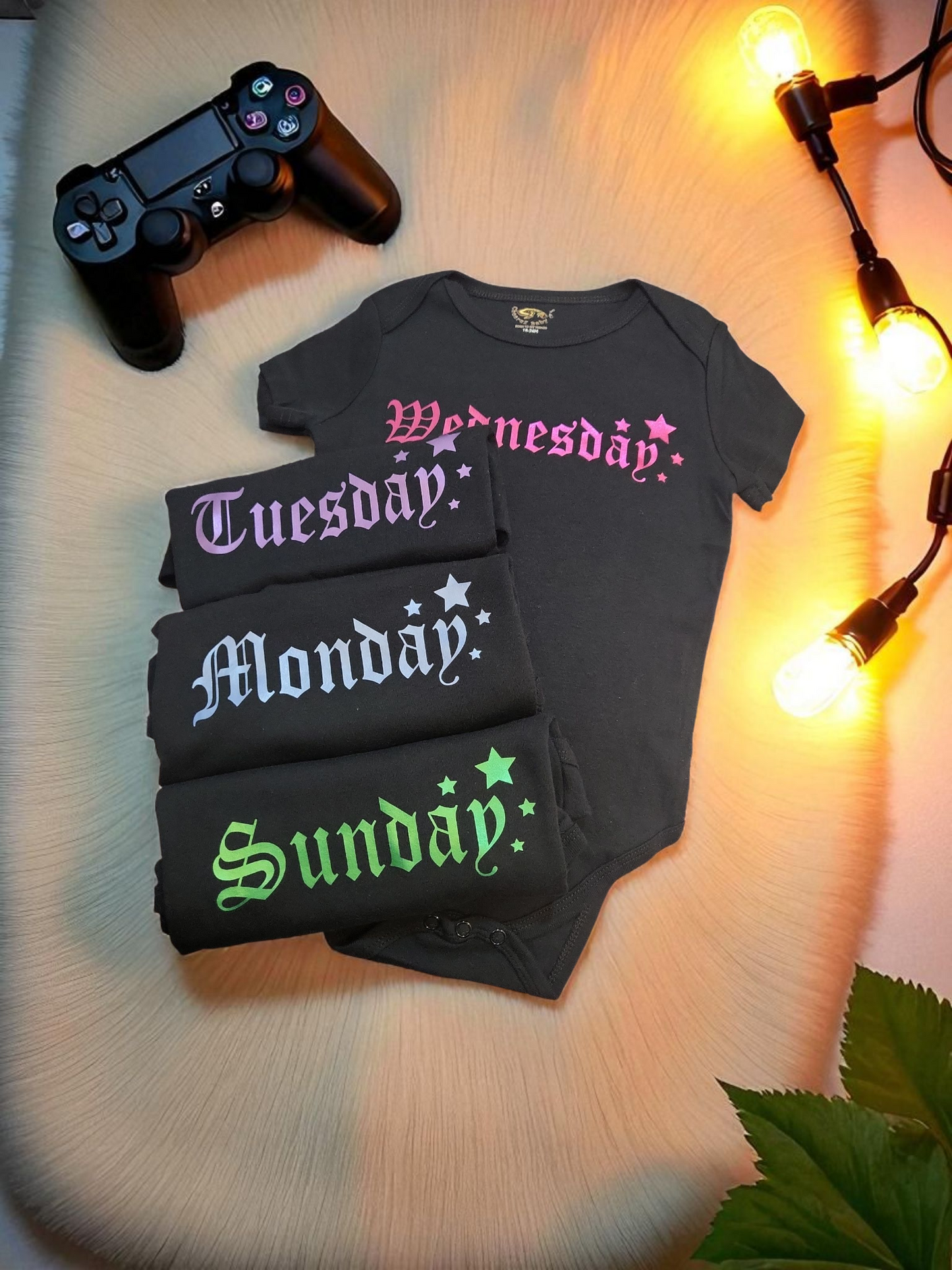 7-Piece "Days of the Week" Baby Romper Set (0-24 Months)